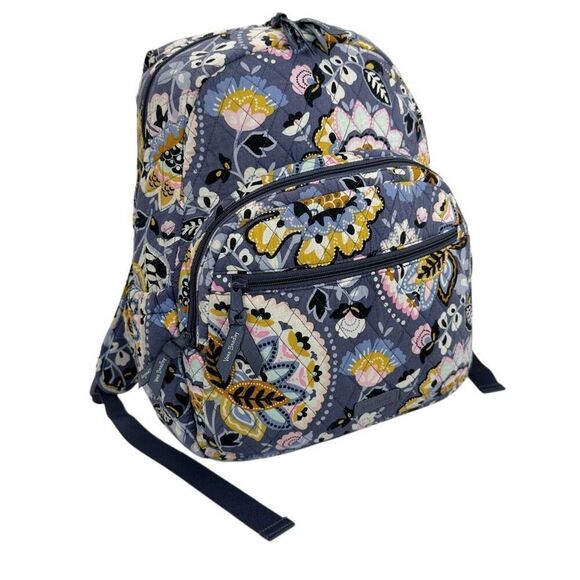 Vera Bradley Charmont Meadow Lavender Quilted Backpack - Picture 1 of 13